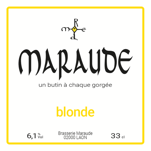 Maraude blonde  (carton de 12 x 33cl)